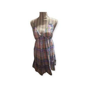 NWOT Plaid Multicolor Summer Dress